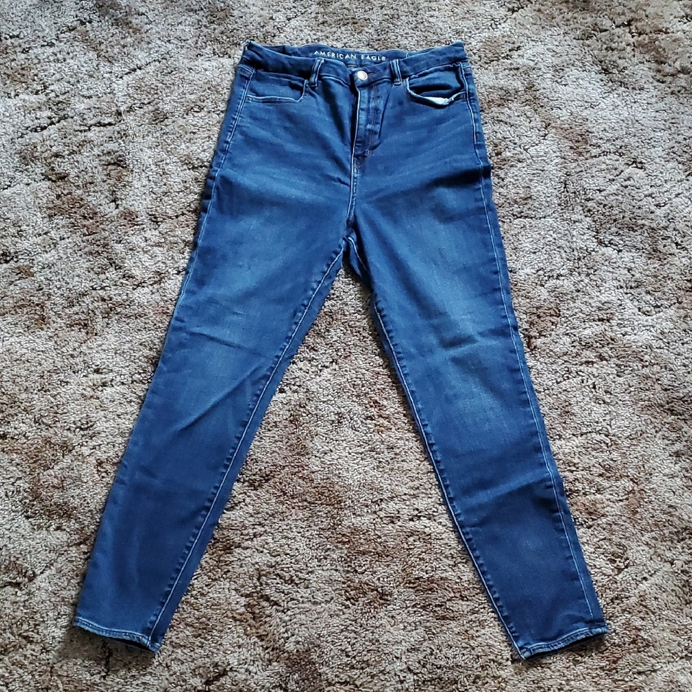 American Eagle Outfitters Women's Super High Rise Curvy Jeggings size 10 regular
